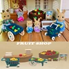 1/12 Simulation Forest Rabbit Family Dollhouse Critters Fruit Shop Accessories Girl Toys Xmas Gifts 1