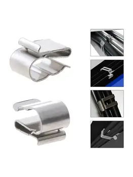 

50Pcs 2x6mm Stainless Steel Solar PV Cable Clip For System Mounting Installation
