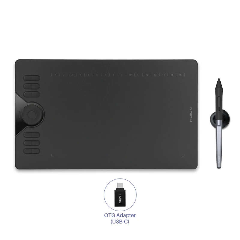 HUION HS610 Графика рисунок Планшеты цифровой Батарея-Бесплатная ручка планшет Android