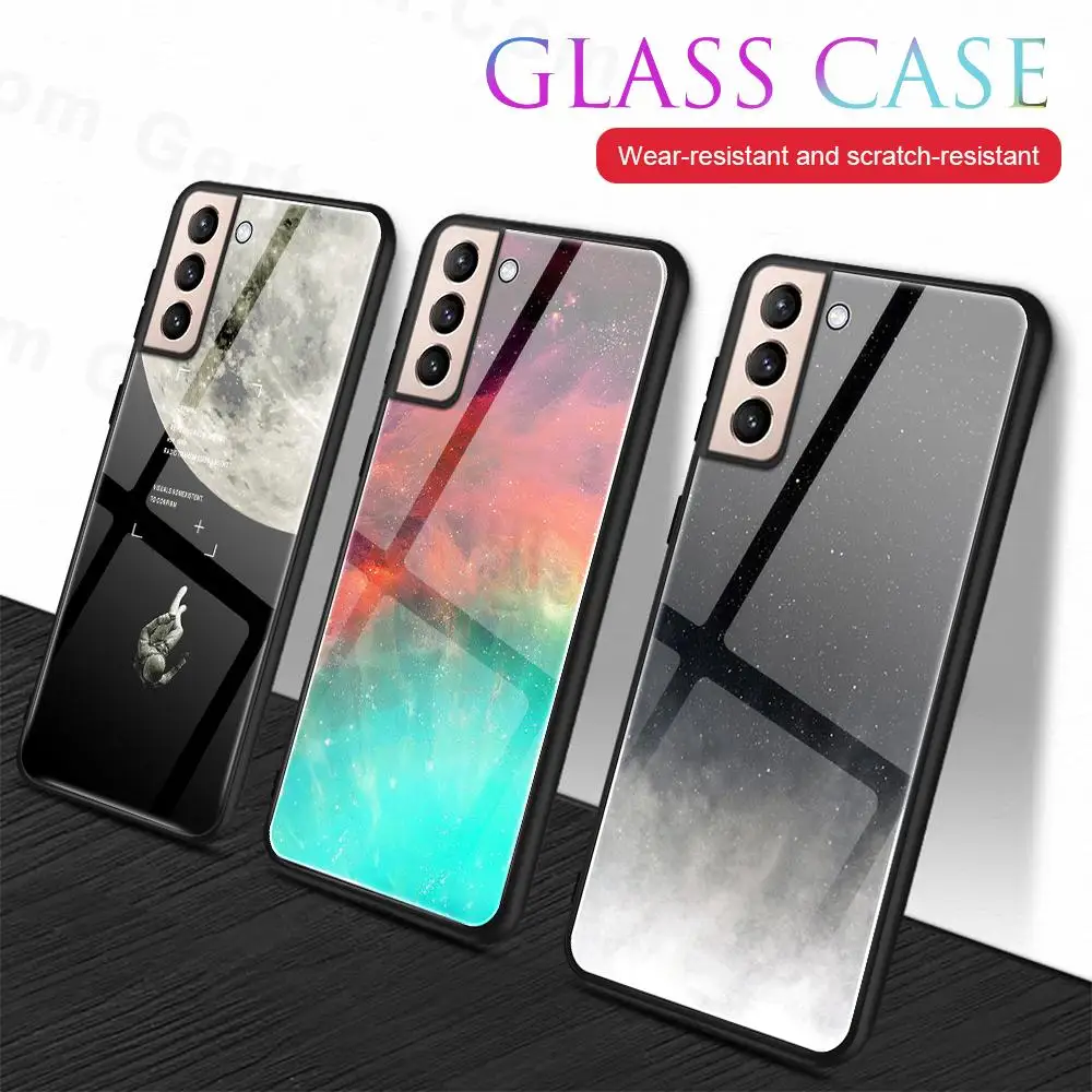 Vetro Per Samsung Galaxy S22 Ultra S22 Plus S22 + 5G Custodia Star Space Cover Per Samsung Galaxy S21 Ultra Plus S21 S20 Fe Capa Bag