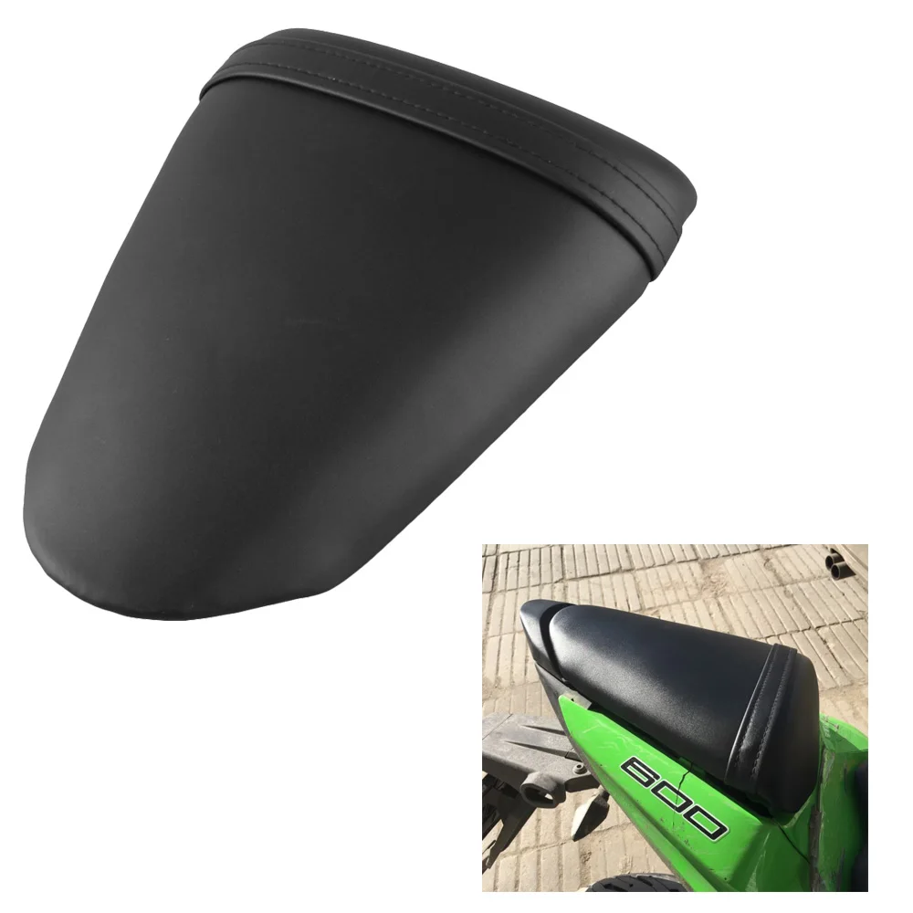 Motorcycle Soft Rear Back Cushion Passenger Seat Pillion Cover Pad For