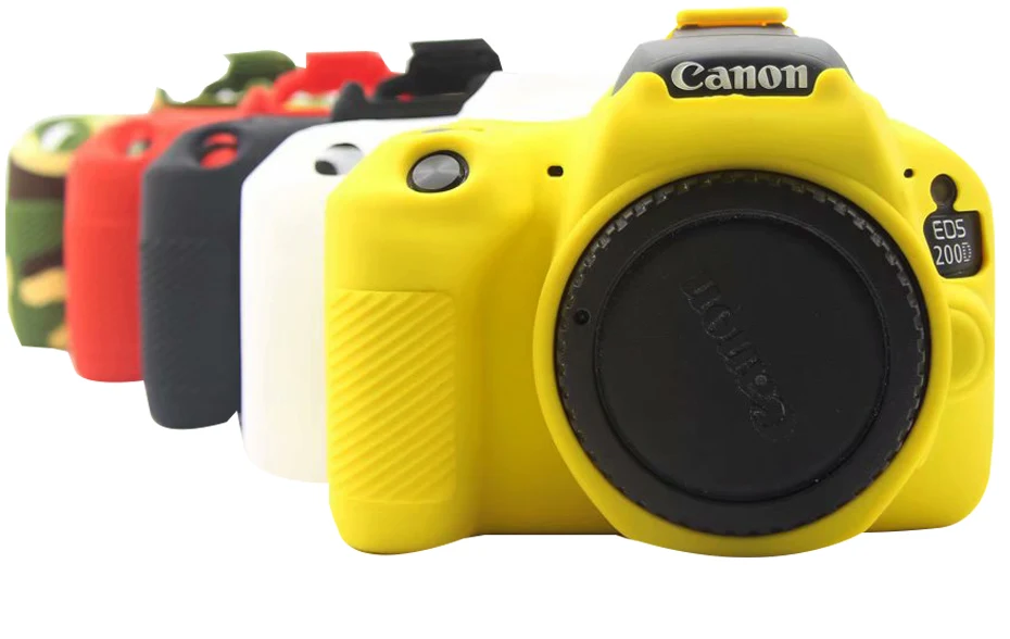 TENENELE Мягкий силиконовый чехол для Canon EOS 200D II камера защитная крышка корпуса резиновые чехлы для EOS 200dii камеры сумки аксессуары