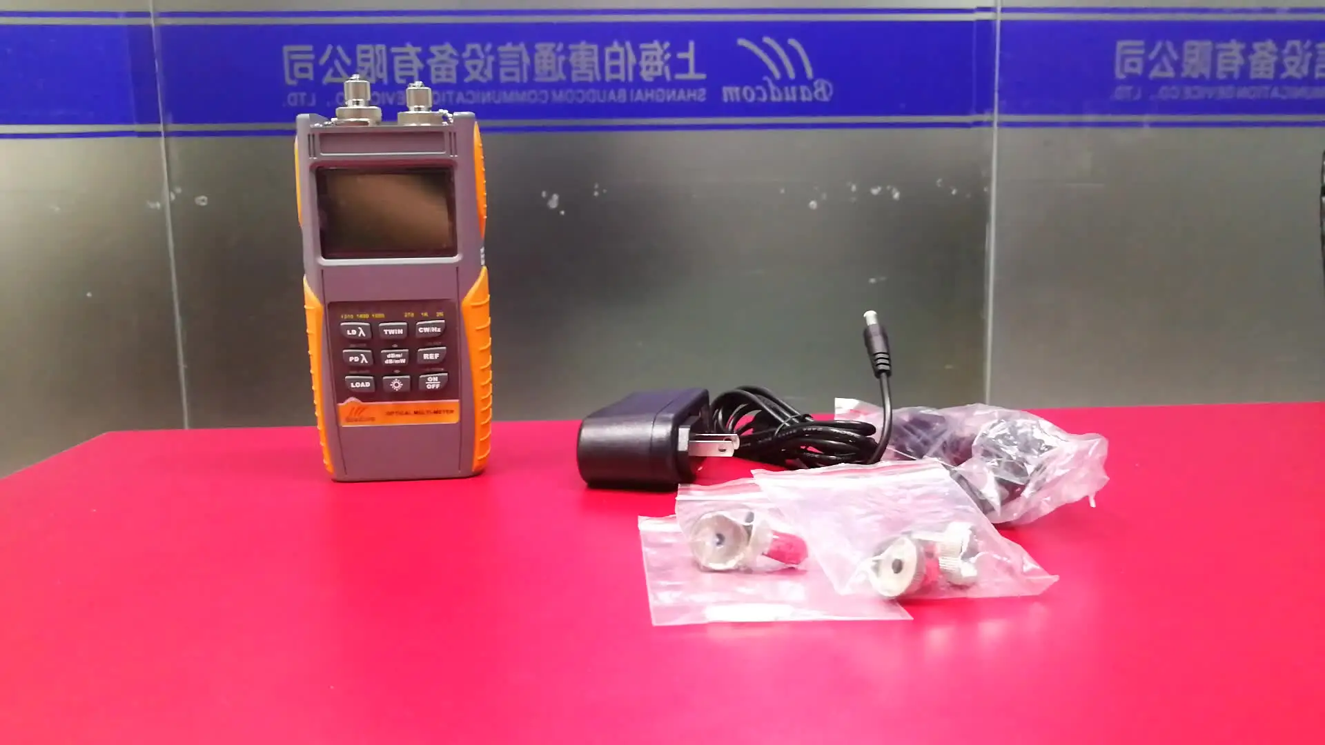 Fiber network power meter optic fiber with laser source