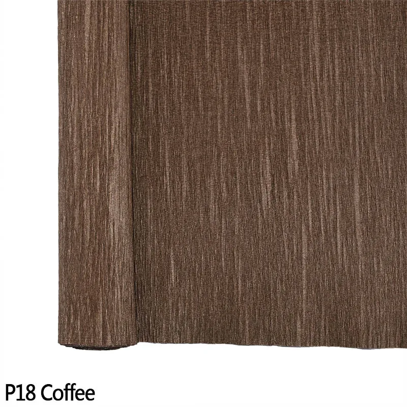 P18 Coffee 50*250 см цветной рулон гофрированной бумаги оригами Crinkled креп бумага ремесло самодельные цветы Декор подарочная оберточная бумага для дома вечерние поставки 75 - Цвет: P18 Coffee
