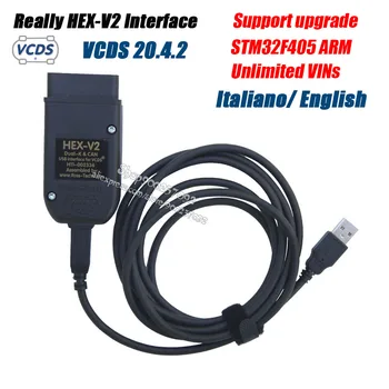 

2020 Really hex-v2 VAG COM 20.4 VAGCOM 20.4.2 VCDS HEX V2 USB Interface FOR VW AUDI Skoda Seat Unlimited VINs Italian/English