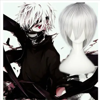 

Japanese anime cosplay Tokyo Ghoul kaneziki Anime character prototype silver-white wig Halloween Character playing costume props