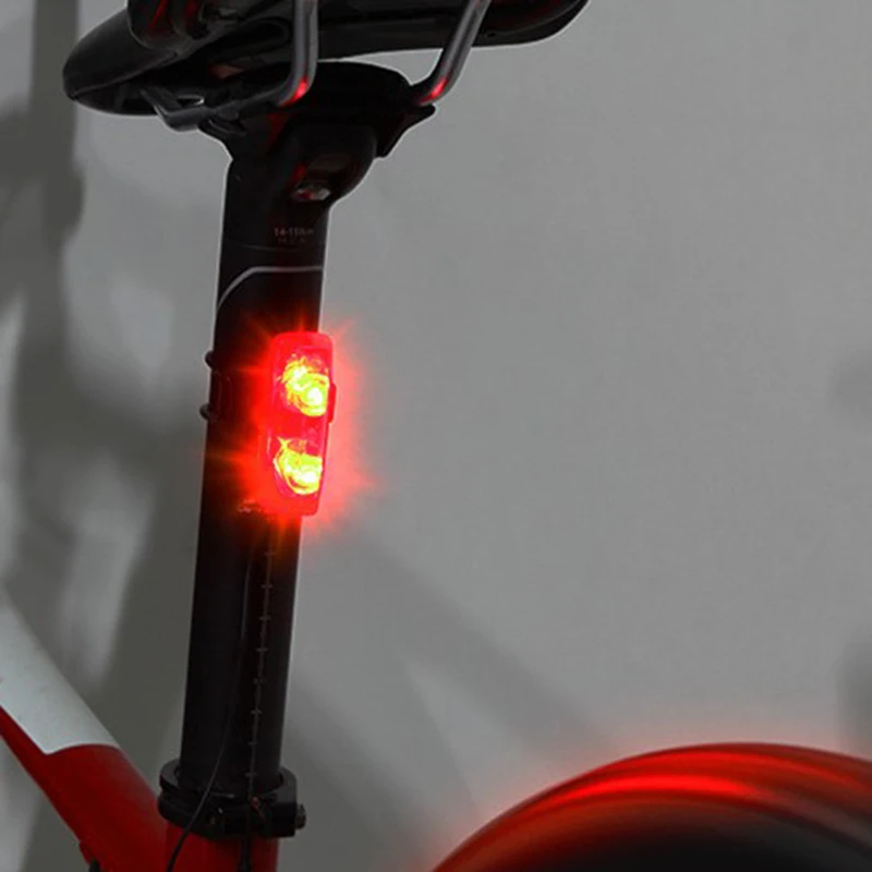 Велосипедный задний светильник для ночной езды автономный задний светильник MTB велосипедный предупреждающий световой сигнал спасательный водонепроницаемый задний светильник
