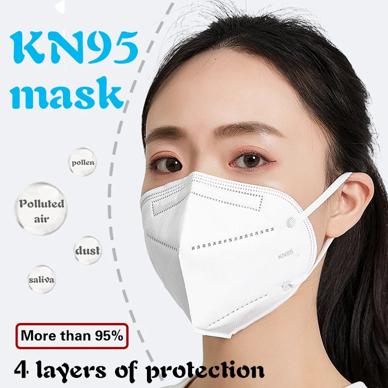 

10pcs KN95 FFP3 PM2.5 Mask Disposable Face Masks Dustproof Anti-fog 95% Filtration Features N95 ffp3 men women adult