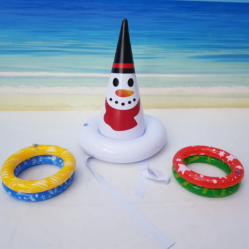 OHEART Navidad надувные Рога Кольцо для шляпы Toss ПВХ Праздник Вечеринка игра игрушки подарки Рождество украшение для дома год