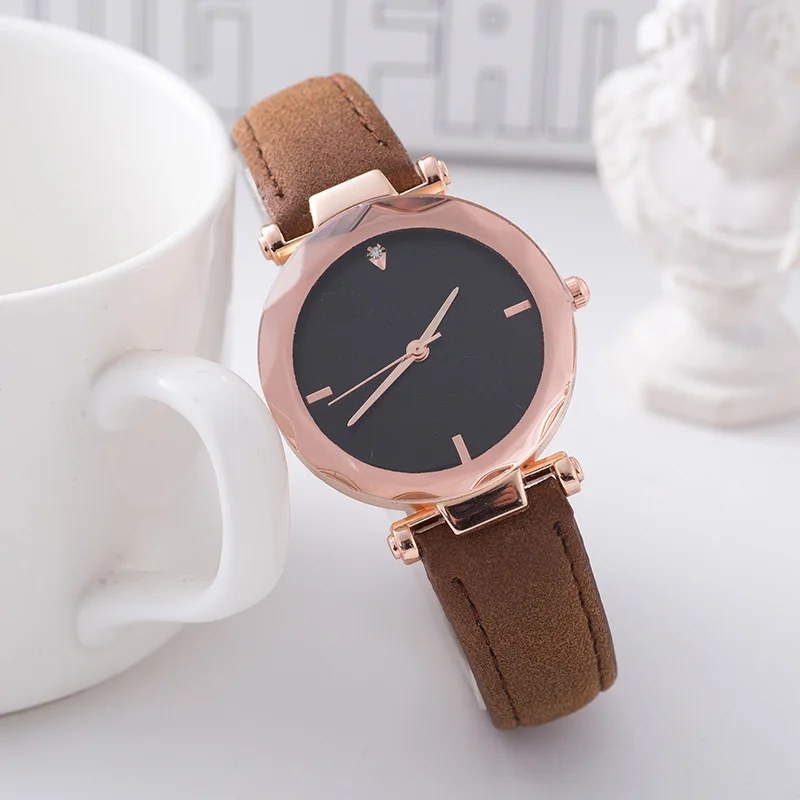 

Star Flower Glass Matte Belt Lady Watch Quartz Watch