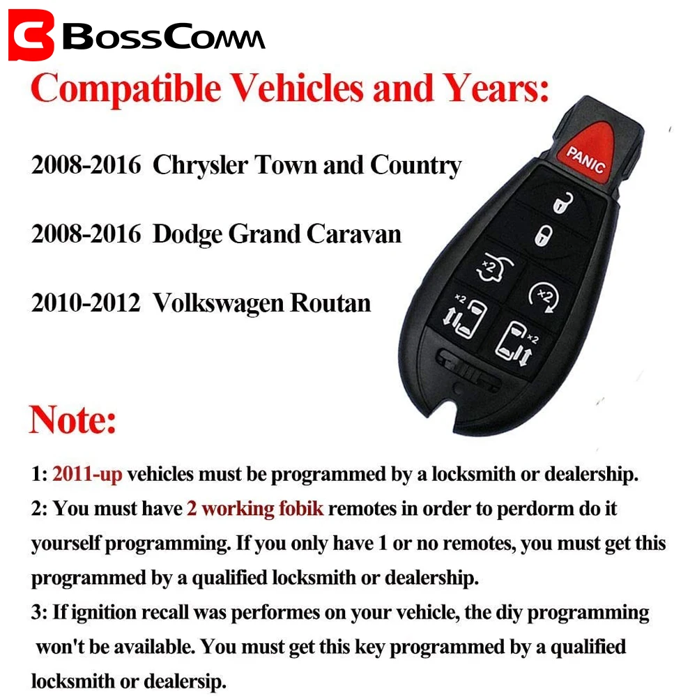 Для 2008 2015 Chrysler Dodge 7 кнопочная автомобильные аксессуары брелок Автозапуск пульт