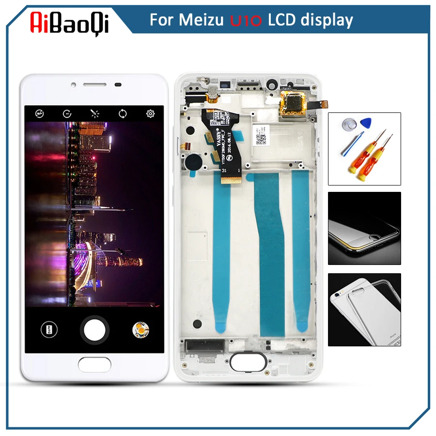 Meizu U10 ЖК-дисплей + дигитайзер сенсорный экран Замена для Запчасти сотового