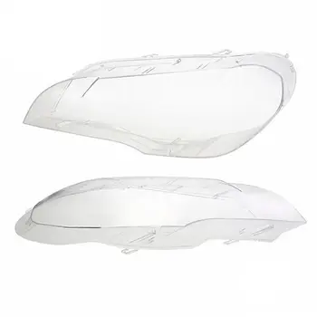 

1Pair Car Headlight Glass Cover Headlight Lens Light Cover For B~mw X5 E70 07-13 C63D