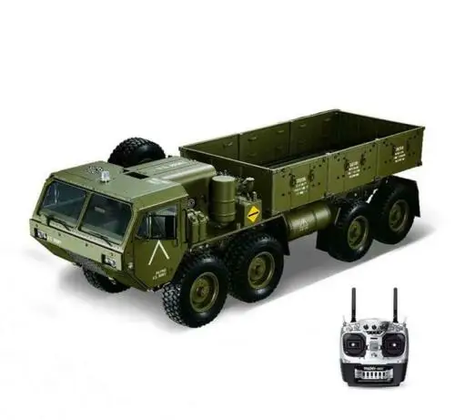 HG 1/12 8WD р/у нас Военный Грузовик Металл 8*8 шасси Модель 2,4 г радио Servo P801