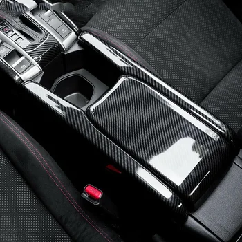 

Parts Armrest box cover Accessories Trim ​3 Pcs/set Carbon Fiber Interior