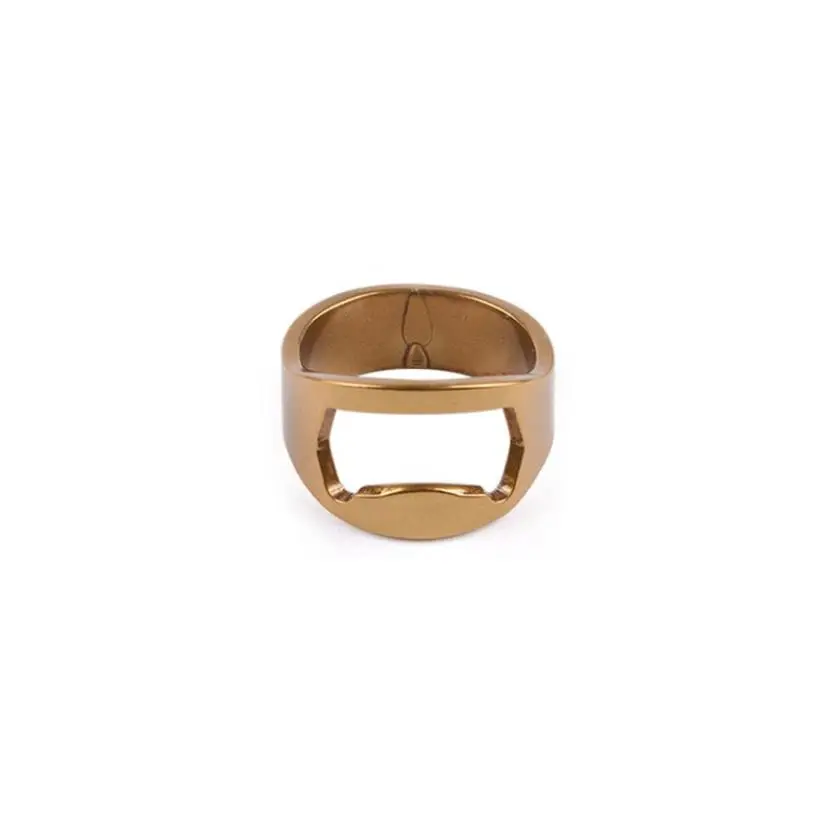 Gold 3Pcs 3 шт. кольцо из нержавеющей стали открывалка для бутылок пива Уникальный творческий для кухни гаджеты барные Инструменты открывалка для бутылок - Цвет: Gold 3Pcs
