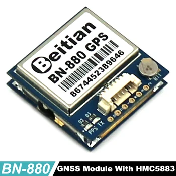 

GNSS module GPS GLONASS Dual flight control GPS module compass HMC5883L AMP2.6/PIX4/PIXHAWK , RC accessories,BN-880