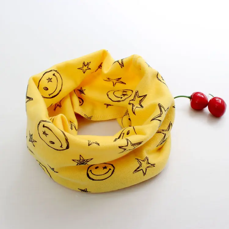 10 шт./партия, детский хлопковый шарф на шею с принтом пятиконечной звезды, комплекты для мальчиков и девочек - Цвет: 7