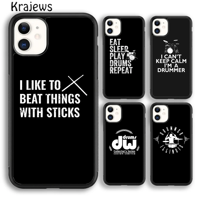 Krajews барабаны Mer музыка Dj чехол для телефона iPhone 5s 6s 7 8 plus X XS XR 11 12 pro max Samsung Galaxy S7 S8 S9