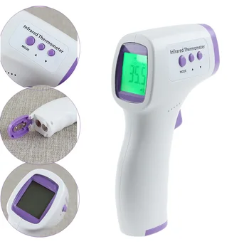 

LCD Display Digital Thermometer Gun Non-Contact Infrared Household Temperature Gun Forehead Thermometer for Infants and Adults