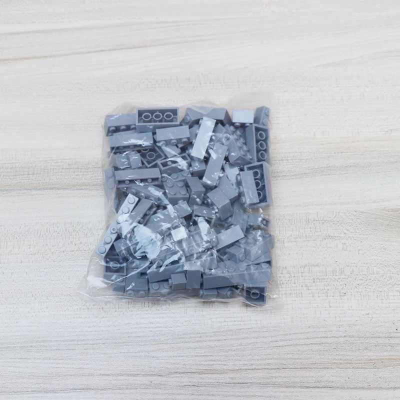 100 шт. DIY строительные блоки толстый кирпич 1x1x2 1x3 1x4 1x6 1x8 2x2x3 2x4 смешанный создатель