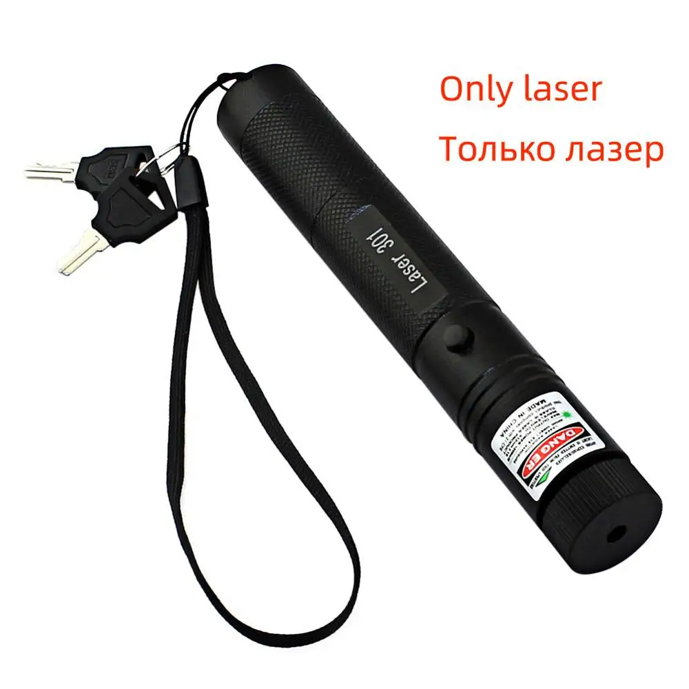 Only laser Охота Высокая мощность регулируемый фокус сжигание зеленая лазерная указка ручка 532nm непрерывная линия от 500 до 10000 метров лазер 301 диапазон - Цвет: Only laser