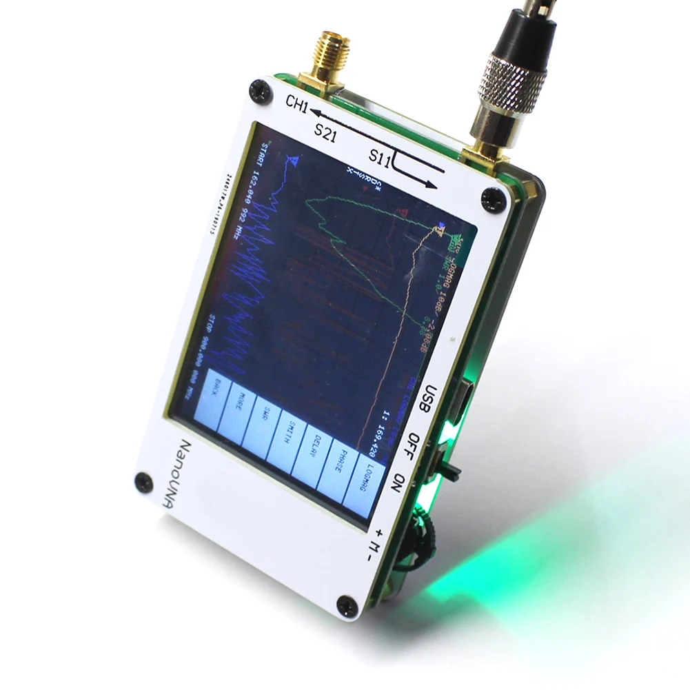 

HF Antenna Digital Display Shortwave Network Analyzer 50KHz - 900MHz Touch Screen Standing Wave UHF Electronic MF Measuring VHF