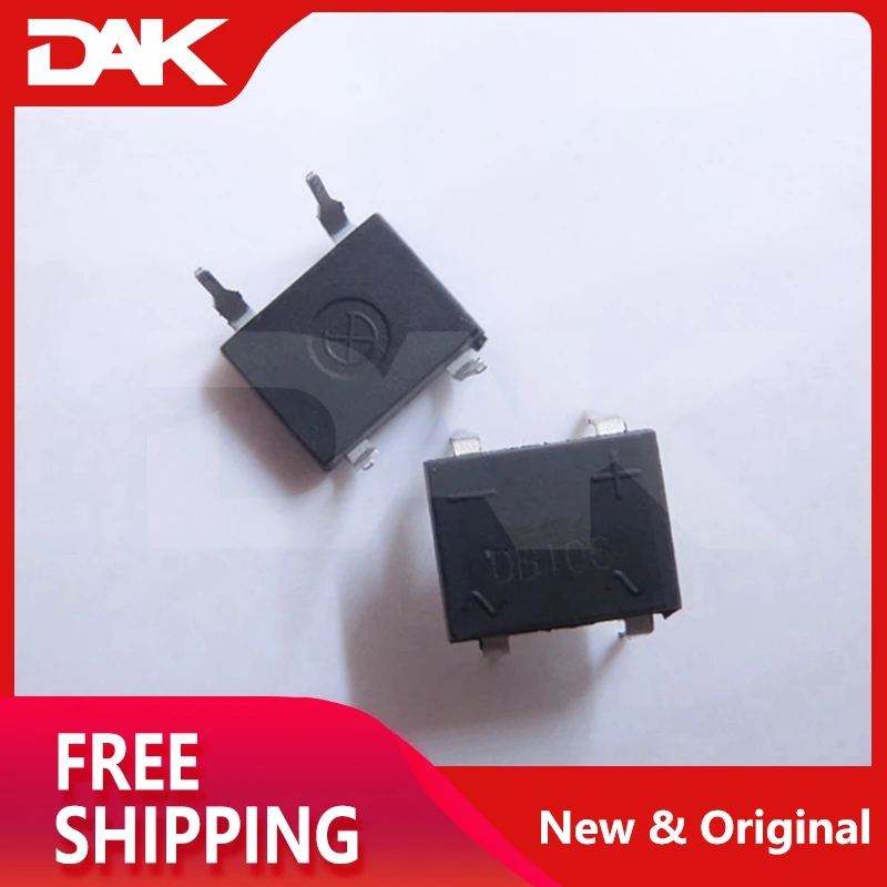 20 шт DB106 SMD диод двойной в линия стеклянные пассивированный SINGLE фазный мост