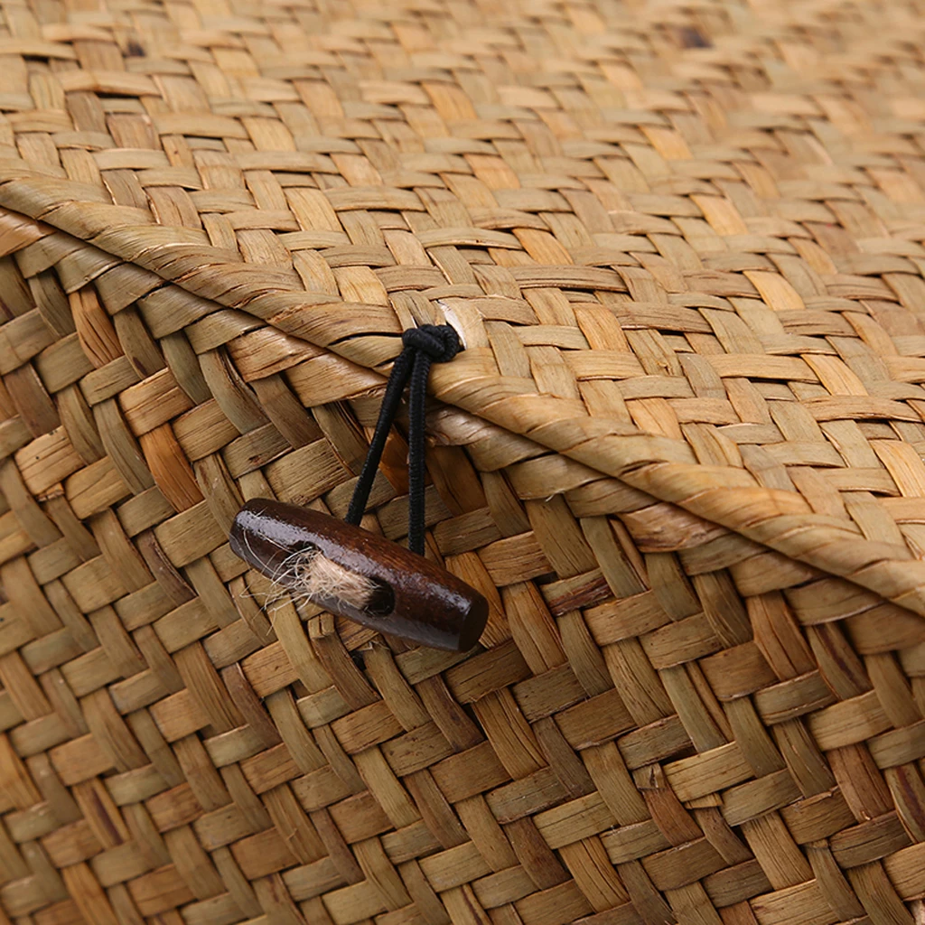 Multi-Purpose Woven Seagrass Storage Box Baskets for Home Decor, Organization, Natural Storage Basket Basket with Lid & Cover