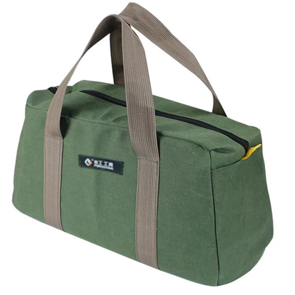 mechanic tool bag 12 14 16 inch Multifunctional Tool Bag Waterproof Canvas Hardware Storage Hand Tool Bag Portable Woodworkin Electrician Toolkit tool tote bag Tool Storage Items