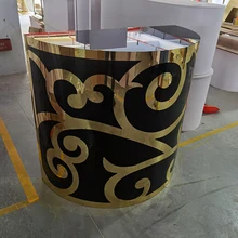 

Exquisite Gold And Black Hot Recommend Mini Bar Table Modern