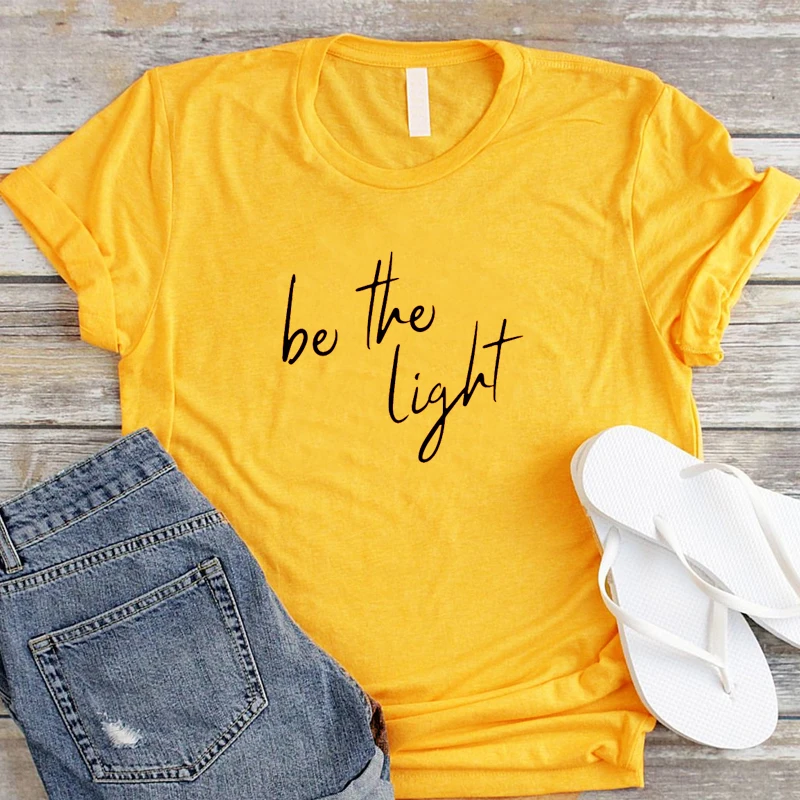 gold tee black text Света Одежда унисекс футболка стильные, с коротким рукавом хлопковая футболка текстами и сюжетами из Библии и изображением Иисуса Христа Графический перстень из нержавеющей стали для фотосъемки в стиле гранж с изображением футболки - Цвет: gold tee black text