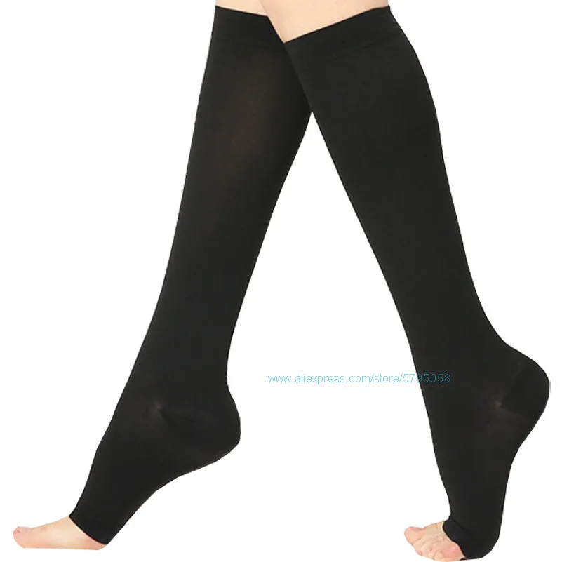 

Compression Socks for Women & Men 20~30mmHg Varicose Veins Socks Open Toe Socks