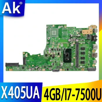 شراءAkemy لـ Asus X405U X405UN X405UR X405URR X405URP X405UQ X405UF اللوحة الرئيسية Laotop X405UA اللوحة الأم W / I7-7500U 4 جيجابايت من ذاكرة الوصول العشوائي