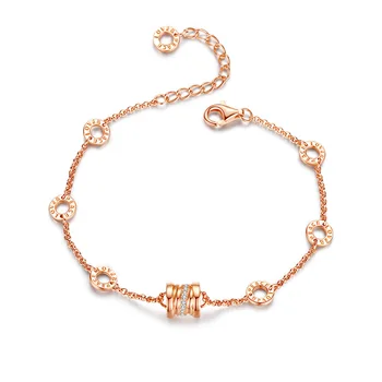

Bracelet S925 Sterling Silver Bracelet Women's Japanese and Korean-Style Simple Micro-Inlaid Zircon Hand Jewelry