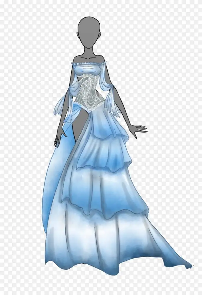 绘画服装礼服服装