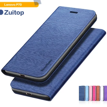 

Wood grain PU Leather Phone Case For Lenovo P70 Flip Book Case For Lenovo P70 Business Wallet Case Soft Silicone Back Cover