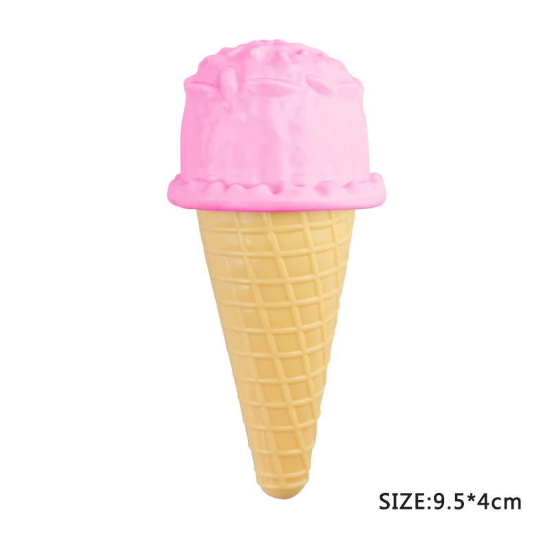 Kawaii Children's Kitchen Toys Plastic Simulation Food Cake Ice Cream Dessert Pretend Play Early Education Toy For kids Gift - Цвет: Pink Ice Cream
