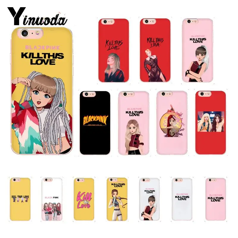 Yinuoda Blackpink kill this love KPOP Coque Shell чехол для телефона iPhone 8 7 6S Plus X XS MAX 5 5S SE XR 10 чехол 11 pro max