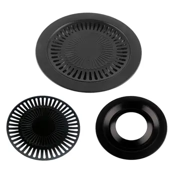

NEW Non-stick Barbeque Pan Meat Grill Dish Yakiniku BBQ Plate Korean Frying Roasting Cooking Tool Bakeware