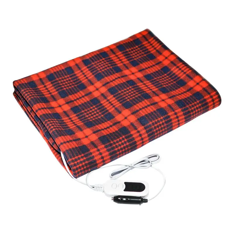 

New Automotive Electric Blankets 12V Heated Smart Multifunctional Travel With High/Low Temp Control Cold Weather Supplies