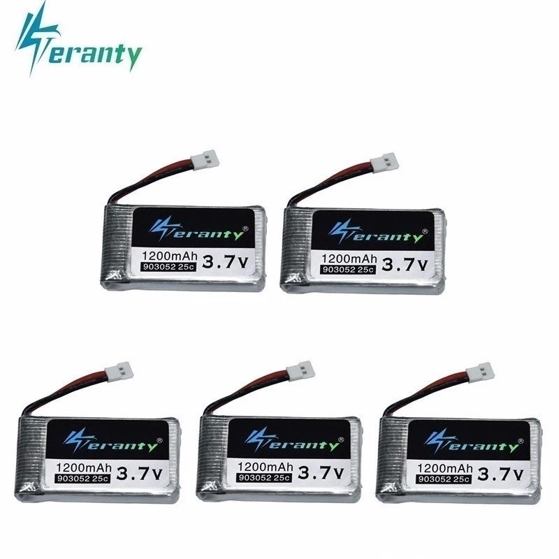 3,7 V 1200mah аккумуляторная батарея для KY601S для Syma X5c X5 X5SC X5SW M18 H5P RC Дрон Квадрокоптер 903052 3,7 V lipo батарея 5 шт