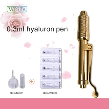 Vesta розовое золото гиалуроновая ручка для инъекций ампула Гиалуроновая кислота ручка без иглы инжектор для удаления морщин