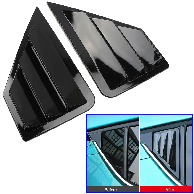 

Shutter Window Shutter Cover Cover Black Window Trim For Toyota C-HR 2016-2019 ABS High quality