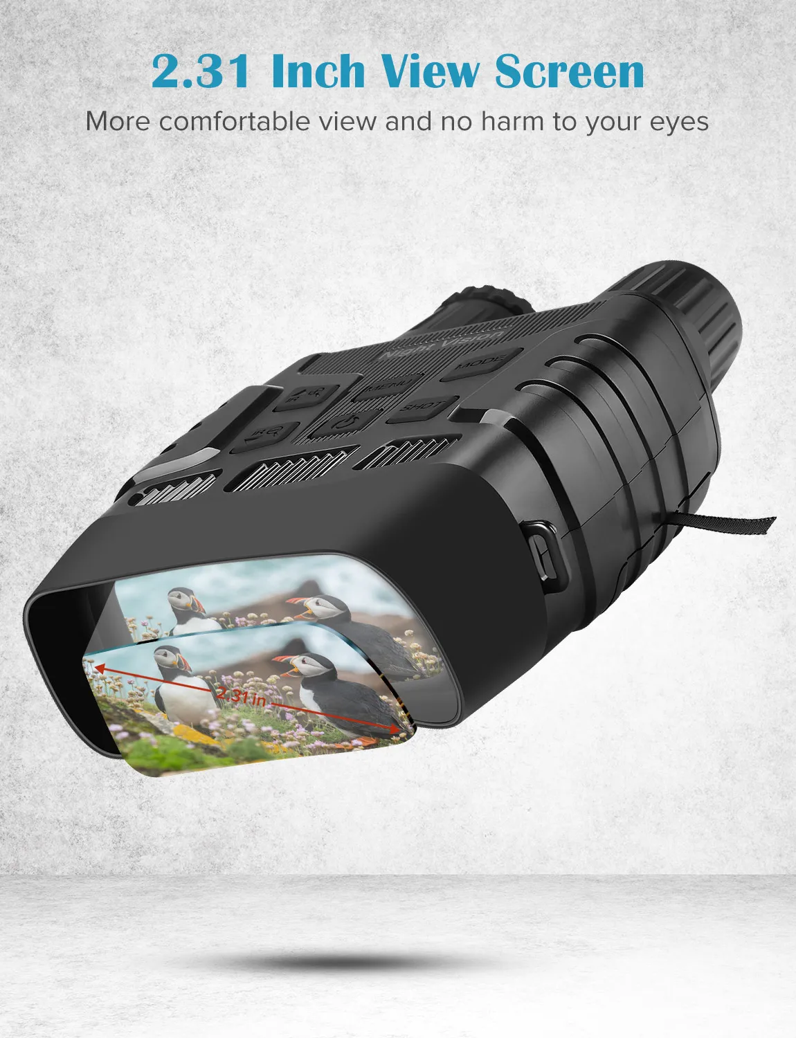 Dispositivo de Visão Óptica com 2.3 Noturna Binóculos Jardas Digital ir Telescópio Zoom Screen Tela Fotos Gravação Vídeo Caça Câmera 300 4 digital ir telescópio zoom óptica com 2.3