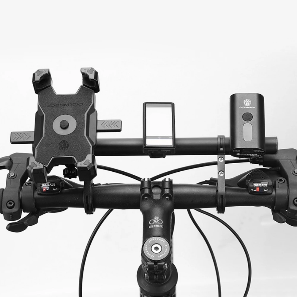 30CM Bike Handlebar Extender Frame Bicycle Bracket Extension Bracket Holder Bike Headlight Mount Bar Cycling Accessories