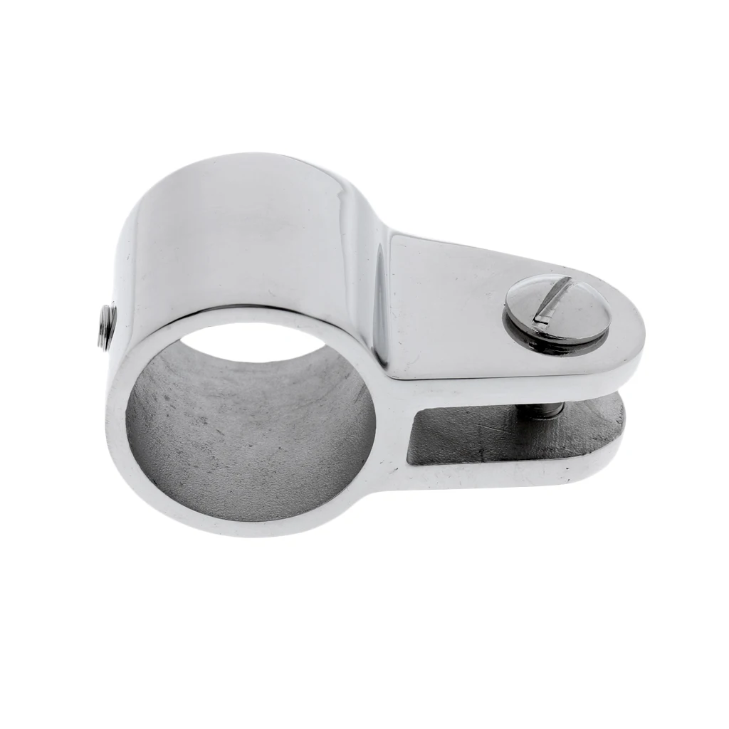 2PCS Marine Grade 316 Stainless Steel Boat Canopy Bimini Top Hinges - Heavy Dudy Tube Mount Hinged Dia 7/8 inch