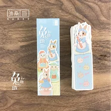 30 шт./1 коробка милые толстые кролики Закладка Книга Марка журнал Примечание этикетка Закладка школьные офисные принадлежности Дети Студенты