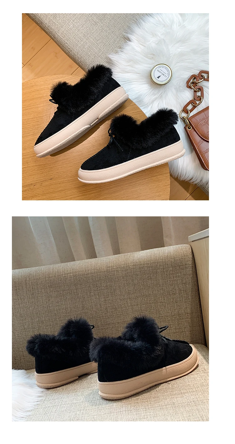 Women's Rubber Boots Shoes Australia Flat Heel Lace Up Bootee Woman Round Toe Booties Ladies Low Heels booties Rain Snow