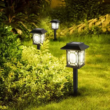 

2pcs LED Solar Light Lamp Waterproof Garden Decoration Landscape Lawn Lamps Path Lighting Torch Outdoor Spotlight Under Ground